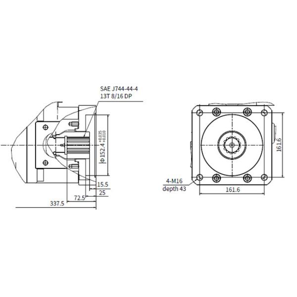 Trailer Hydraulic Power Control Unit With Cut-Off / Load Sense Control Electro-Proportional Torque