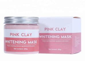 Rosa Clay Mud Mask do controle do óleo, clareando a máscara da lama para