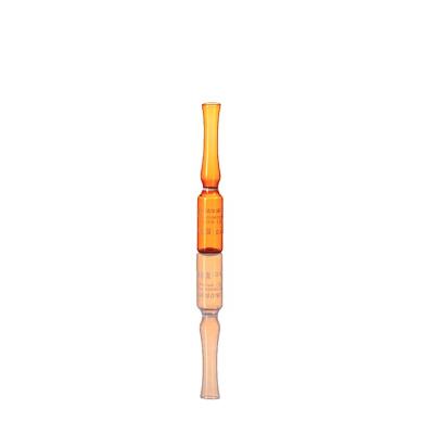1ml ampola de vidro de borosilicato âmbar uso cosmético médico
