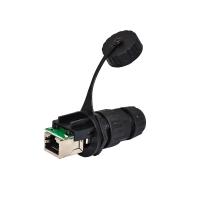 bâti protégé hommes-femmes Shell de panneau du connecteur imperméable Cat5e Cat6a du coupleur Rj45 de 4p 8p