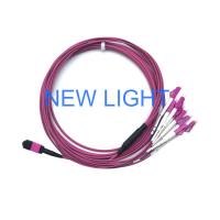 Fibra multimodo ótica do cabo Om3 do conector MPO MTP - cabo ótico para a gaveta da fibra de Mpo
