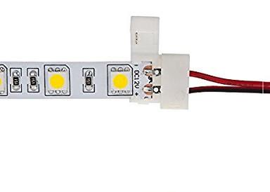 Waterproof 5050 LED Strip Connector 15cm Plastic 2 Pins DC 24V CE / RoHS