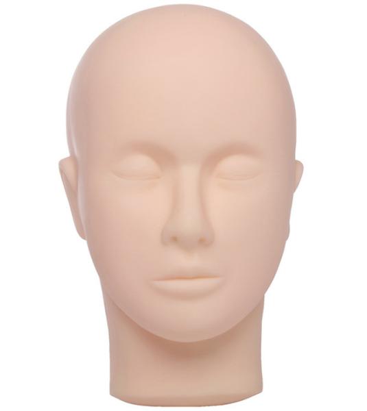 A tatuagem da cara descorada sobrancelha do silicone da pele 3D da prática raspou cosméticos da UGP da pele da máscara da pestana