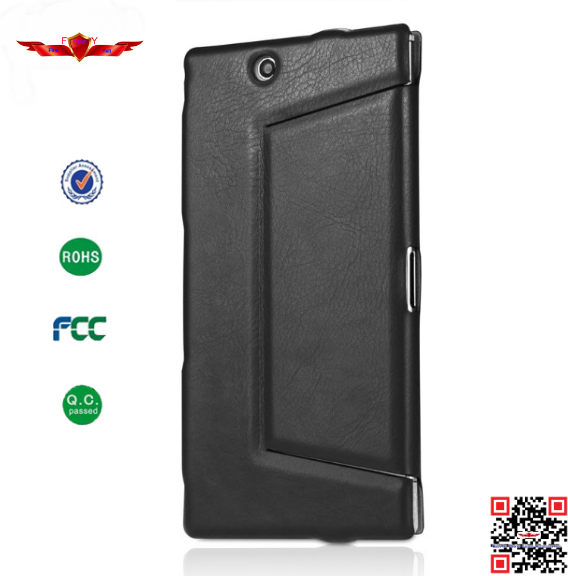 Ultra Thin Import Italy Flip Leather Cover Case For Sony Xperia Z Ultra XL39H Multi Color