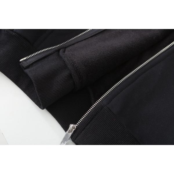 Knitted Fabric Type Full Zipper Men's Streetwear Tracksuit XMAMLON Custom Jackets Hoodies