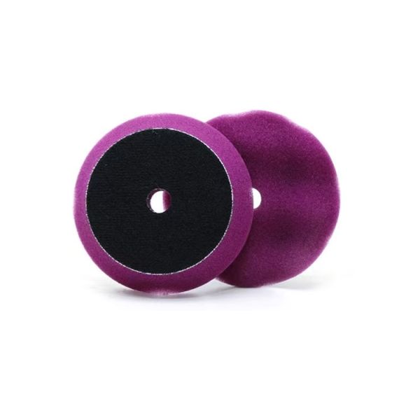 4 Inch 80mm Purple Waffle Foam Pad - Velcro Medium-Heavy Cutting Buffing Pad