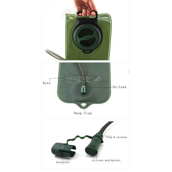 Large Mouth Type Army Water Bag For Camping Good Sealing Performance