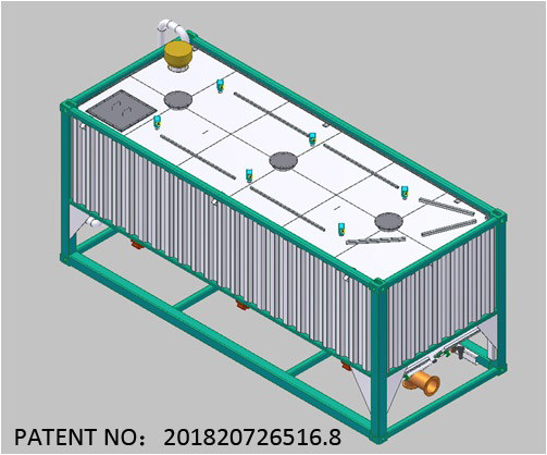 Container Trailer Transport 26m³ Low Profile Cement Silo