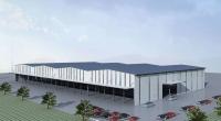 Bâtiments à pans de bois de structure de Q235B avec le revêtement en acier de mur de toit