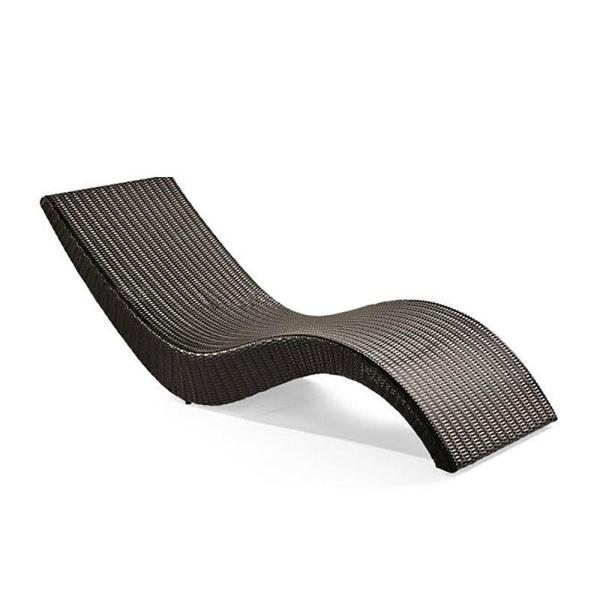 Outdoor Beach Aluminum Furniture Chairs with Modern Design Style Rattan Sun Lounger