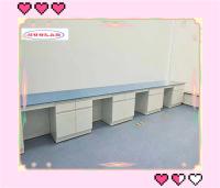 Résistant à la chaleur et aux produits chimiques Chimique blanche Bureau de laboratoire Tables de laboratoire Pour l'école et l'hôpital