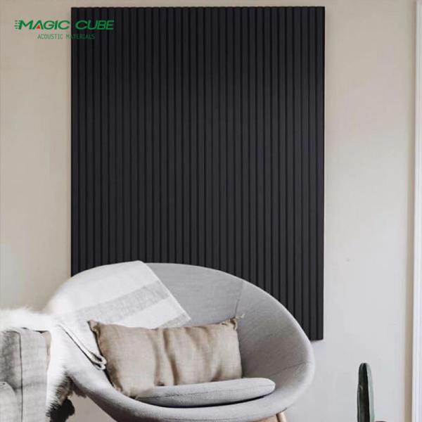 Decoração acústica de interiores durável e ecológico painel acústico de aquapanelas de madeira