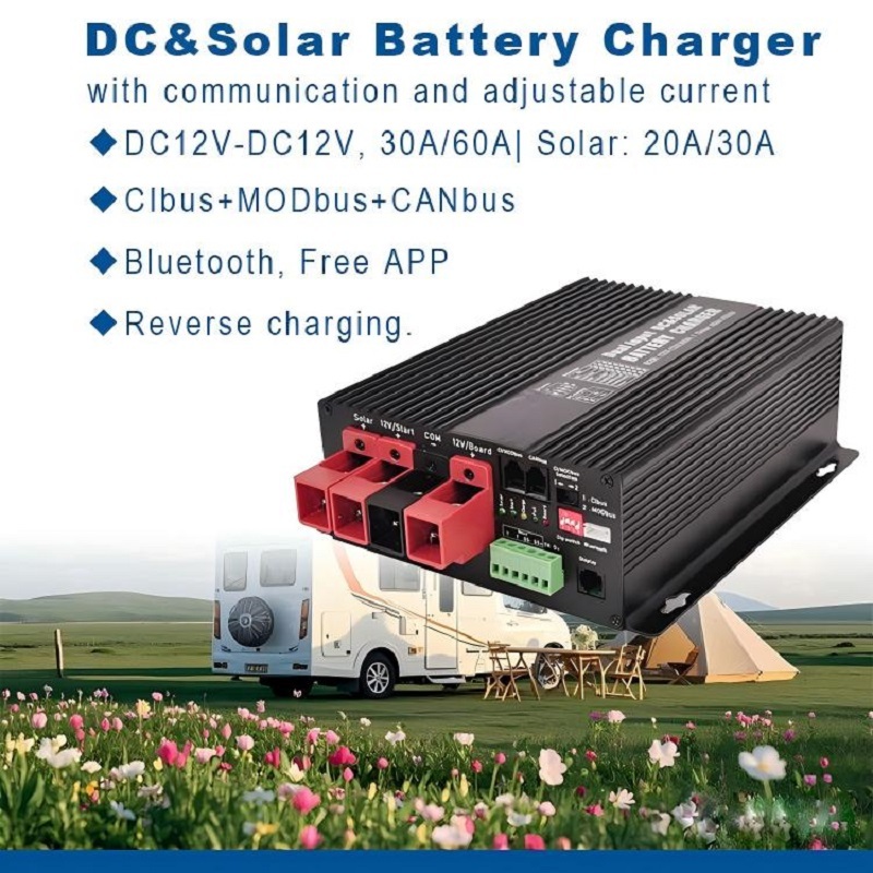 12V 30A 60A DC-DC Solar Battery Charger Cibus Modbus Canbus