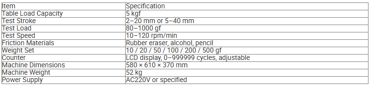 Digital Display Alcohol Friction Tester, Plastic and Electronic Product Coating Abrasion Resistance Testing Machine
