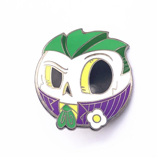 Отворот эмали формы баклажана трудный прикалывает изготовленный на заказ размер с покрытием эпоксидной смолы