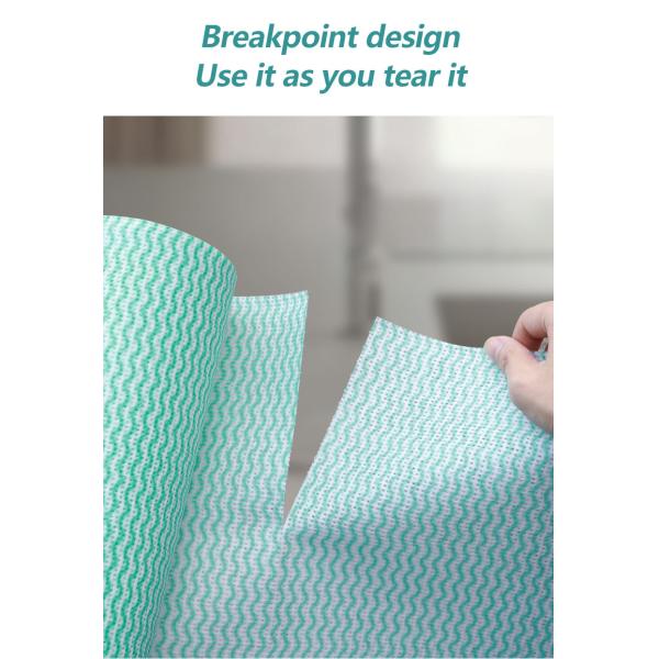 Wavy Line Spunlace Nonwoven Cleaning Wipes For Kitchen Wet Wipes