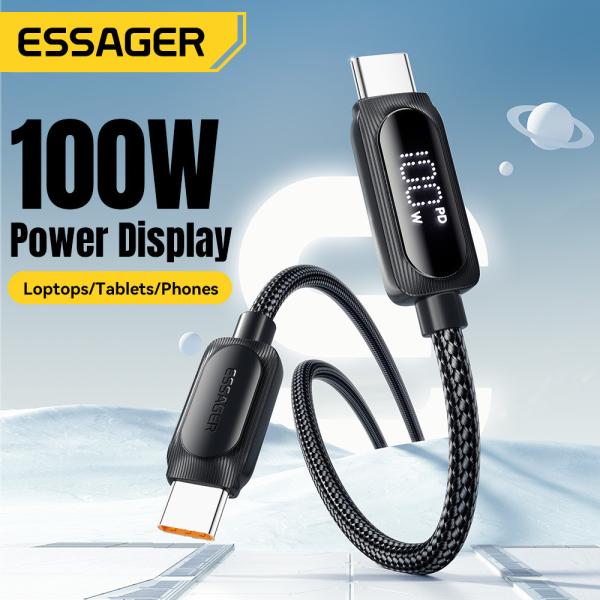 Zinc Alloy USB C Fast Charging Cable 60W 100W ESSAGER ES-X57 Series