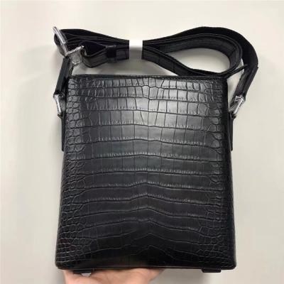 Matt Finish Genuine Alligator Skin Men Small Messenger Bag Authentic Crocodile Leather Flap Purse Male Shoulder Bag