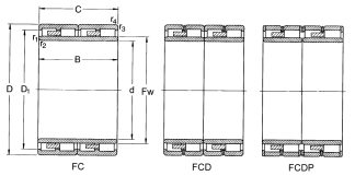 314719C  Multi Row Bearing for metallurgy steel plant rolling mills