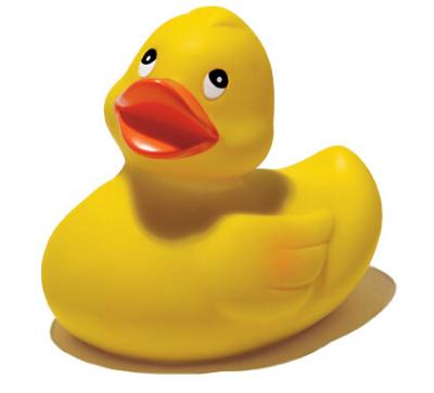 Hot Selling Promotional Mini Floating Vinyl Rubber bath yellow Duck with squeaky function