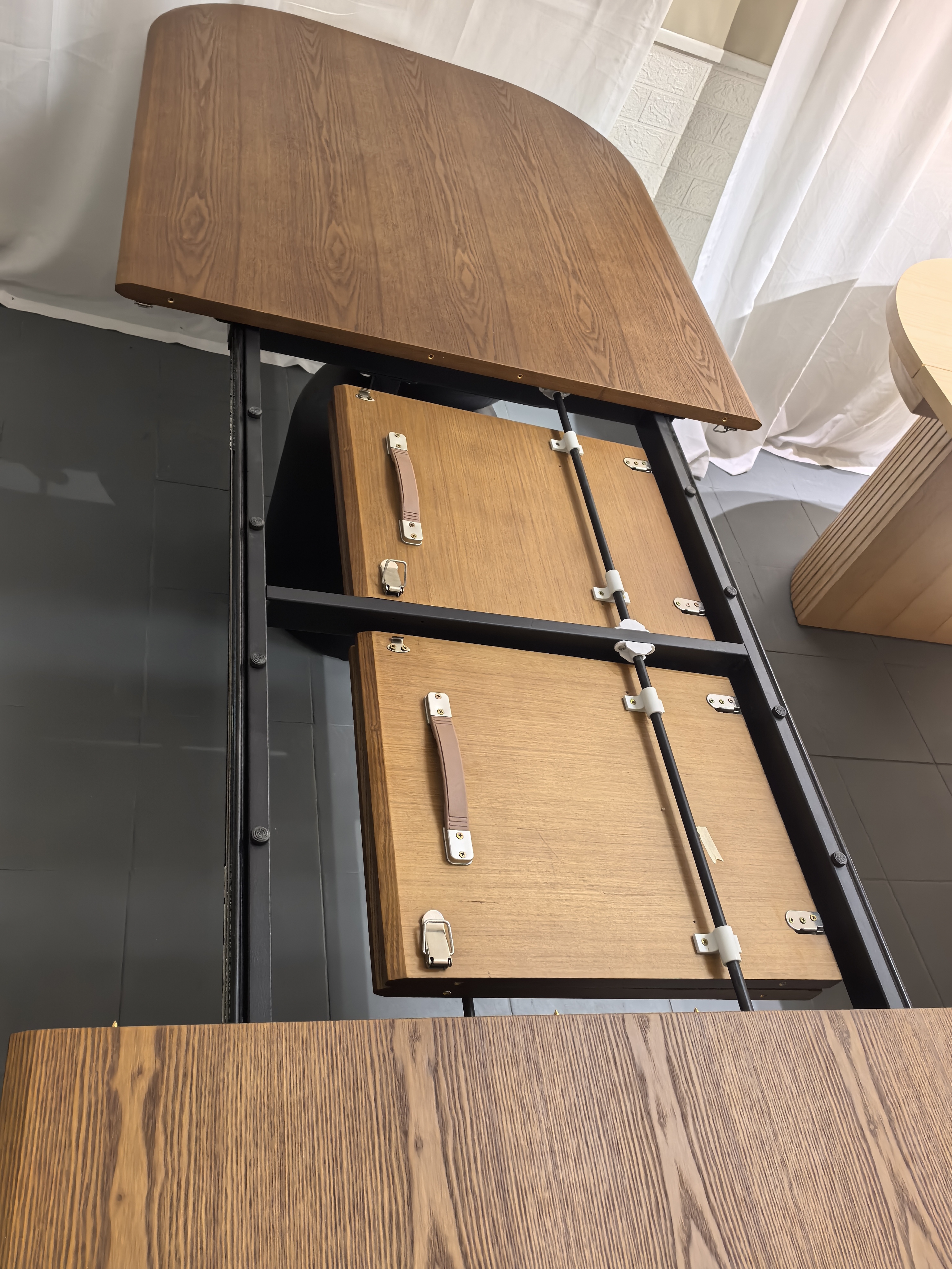 High Quality OEM ODM Extentable Solid Wooden Dining Table Set for Home Office Restaurant Kitchen or Hotel