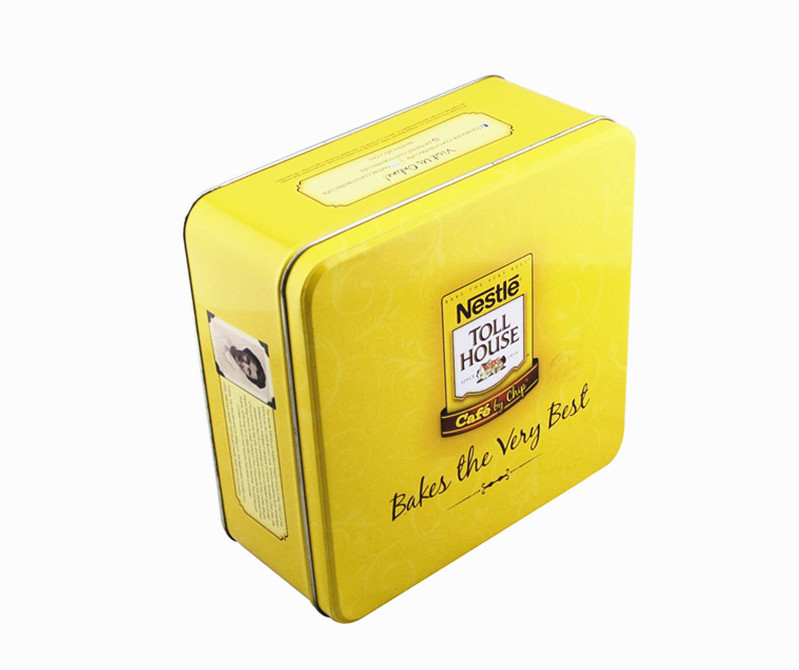 Customized Print Fashion Metal Tin Box Square Cookie Packaging