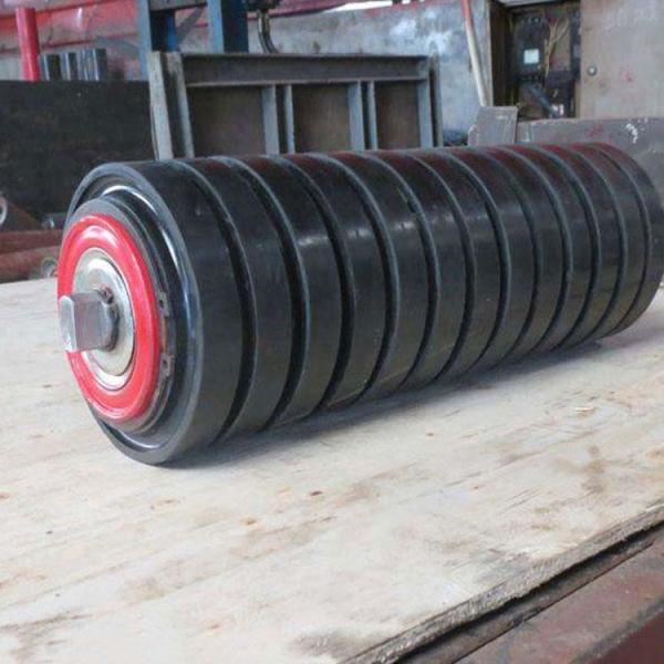 AFNOR Standard Conveyor Impact Roller 102mm Oil Resistant Impact Idlers