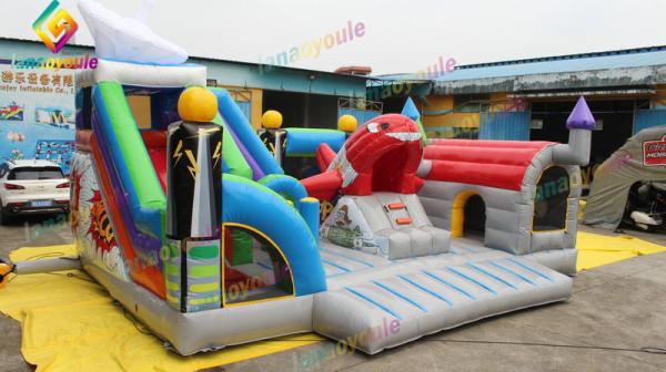 Kids Amusement Castle Inflatable Play Park For Outdoor / Indoor Promotion