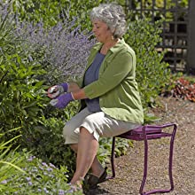 Garden Kneeler And Seat With Tool Pouch, Portable Folding Garden Stool, Heavy Duty Gardening Kneeling Bench