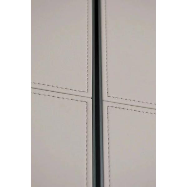 YALIG Models Leather Doors Wardrobe Door Designs with Wooden Material