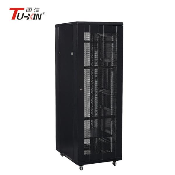 Data Center Soundproof Server Cabinet , Custom Fireproof Locking Server Cabinet