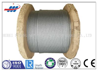 Galv Elevator / Aircraft Wire Rope Zinc Coated With 1570-1960MPA Tensile Strength