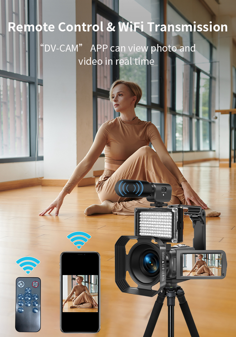 Newest Hot Sale Good Quality 8K 96MP Professional Video Camera with 18X Zoom Anti-Shake WiFi Ideal for Vloggers Photographers