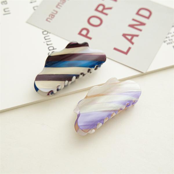 Magic cloud color gradient 8cm large acetic acid hair clip shark hairpin accessories hair catch