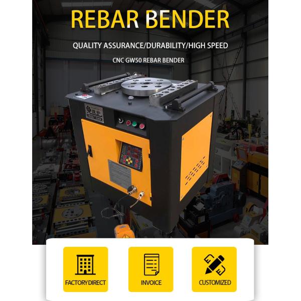 40mm Automatic Rebar Bending Machine with accuracy and Motor Speed of 1440 r/min