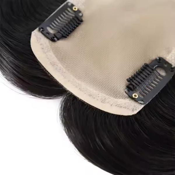 Silk Base Wig Topper Human Hair Wig 100% Unprocessed Virgin Cuticle Aligned Human Hair