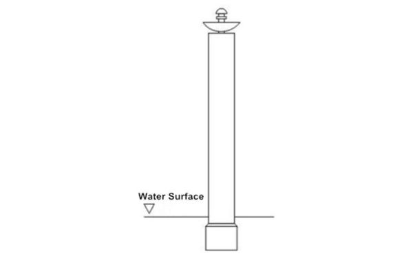 Stainless Steel Trumpet Water Fountain Nozzles For Ponds , Fountain Nozzle Heads