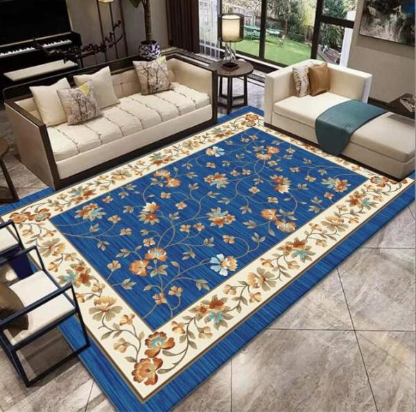 Simple Water Absorption Carpet Bedroom Sofa Living Room Floor Carpet Chinese Style