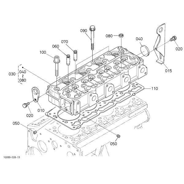 16394-03313 Cylinder Gasket KUBOTA Excavator Spare Parts Fit For KX71-3S F3990 B3350SUHSD