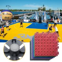 RCHS Installez le plancher du terrain de basket-ball Construisez des carreaux modulaires du terrain de basket-ball