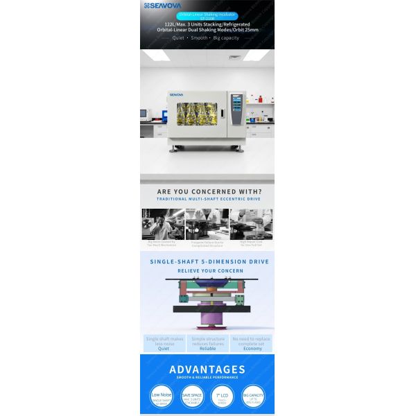 122L Lab Shaker Incubator Orbital Linear Refrigerated Shaking Incubator ST-210R