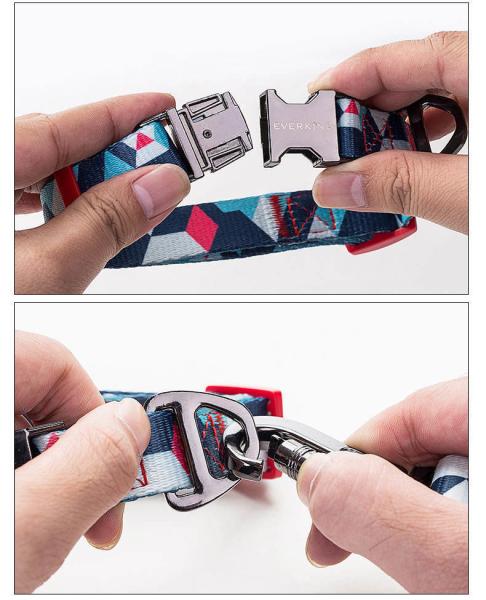 Entrenamiento a prueba de agua Diseñador de collares para perros para mascotas Impresión de patrón a granel Para Perros retráctiles
