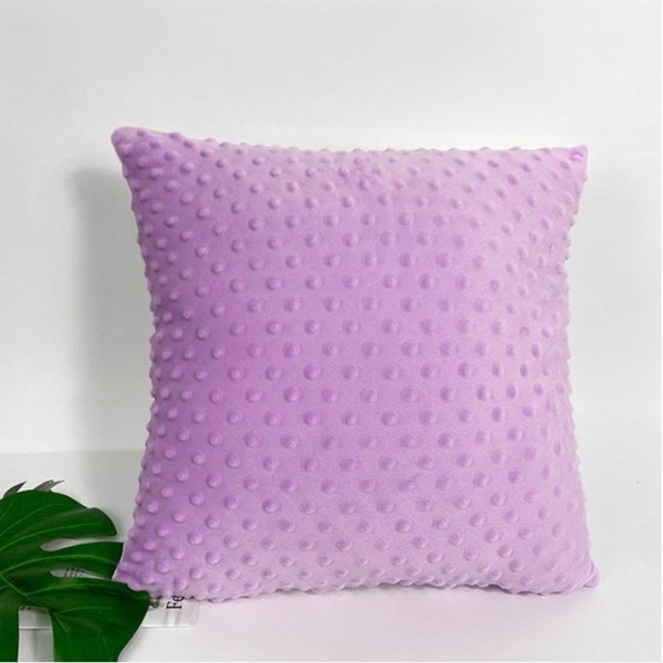 Home Decor 40×40cm Comfort Sublimation Fleece Minky Pillowcase Back With Short Plush