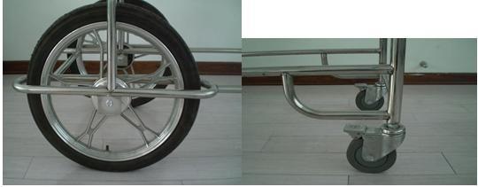 Stainless Steel ABS Emergency Ambulance Stretcher Trolley For Hospital Patient Transfer (ALS-ST004)
