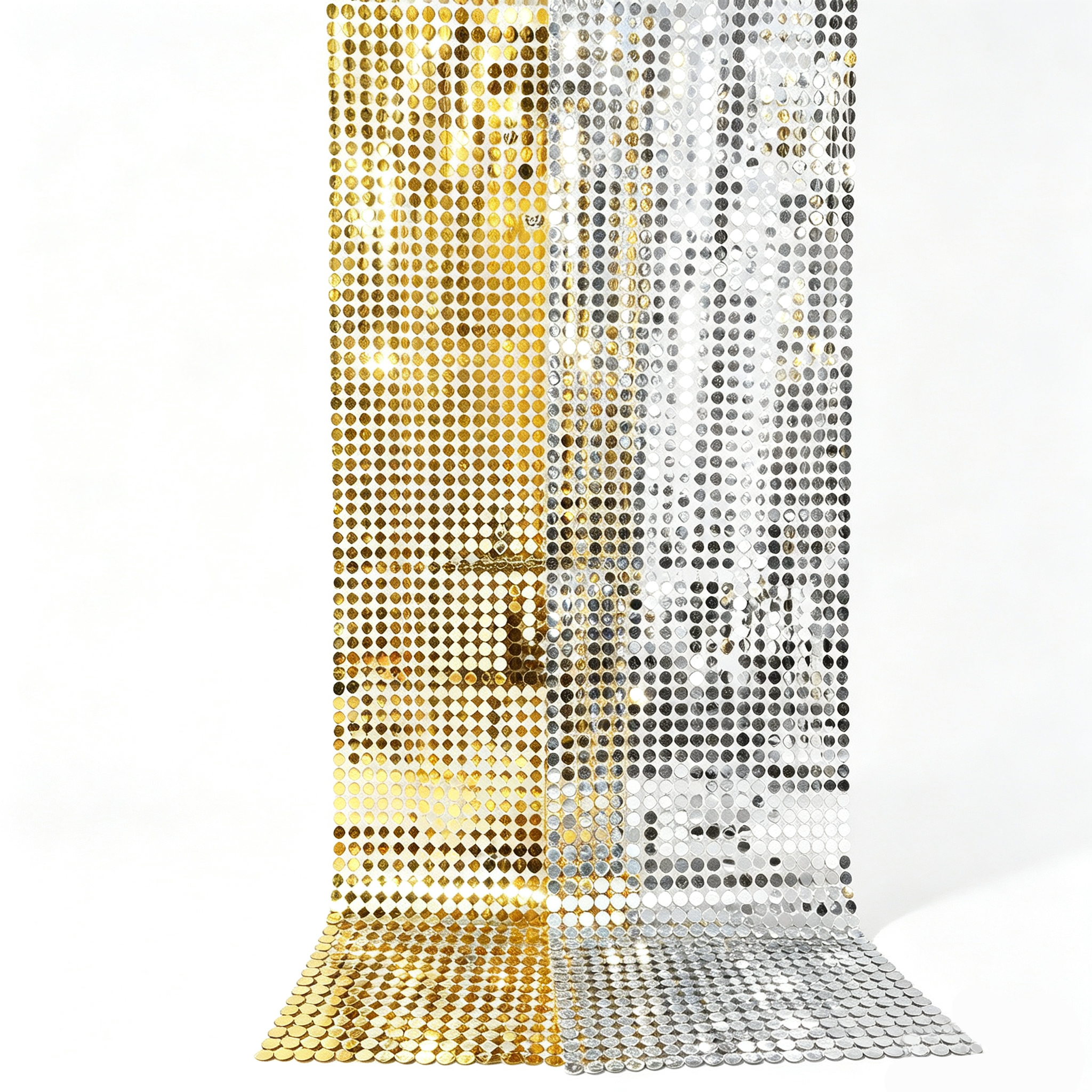 Shimmer Unbreakable Flexible Mirror PET Mirror Sheet Reflective Sequins Backdrop Curtain