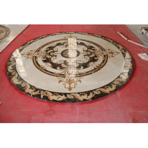 Medallones decorativos de mármol pulidos de la teja, medallones de la teja de la piedra de Pasillo del pasillo