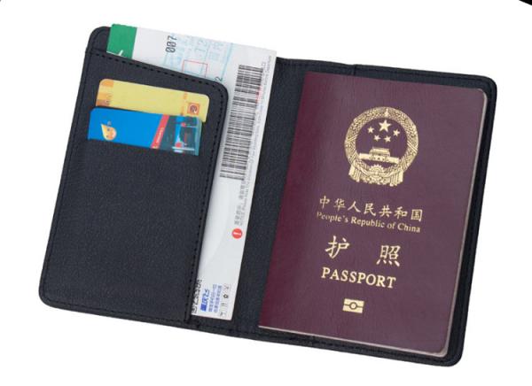 customized advertising LOGO Business passport holder high-grade passport cover PU ticket holder short passport bag