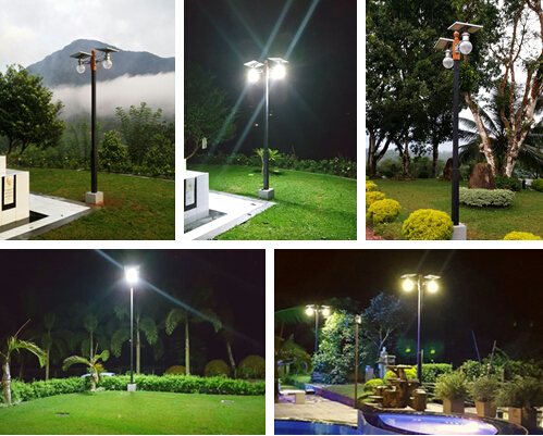 Garden Lighting Solar Panel Street Lights , LED Solar Road Light Angel Adjustable