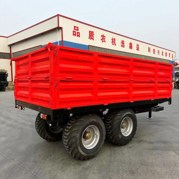 Eco-Friendly Compact Farm Trailer for Bulk Material Transport and Precision Cargo Handling