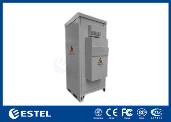 IP55 Sunproof Outdoor Power Cabinet Telecommunication Enclosure With Heat Exchnager Cooling